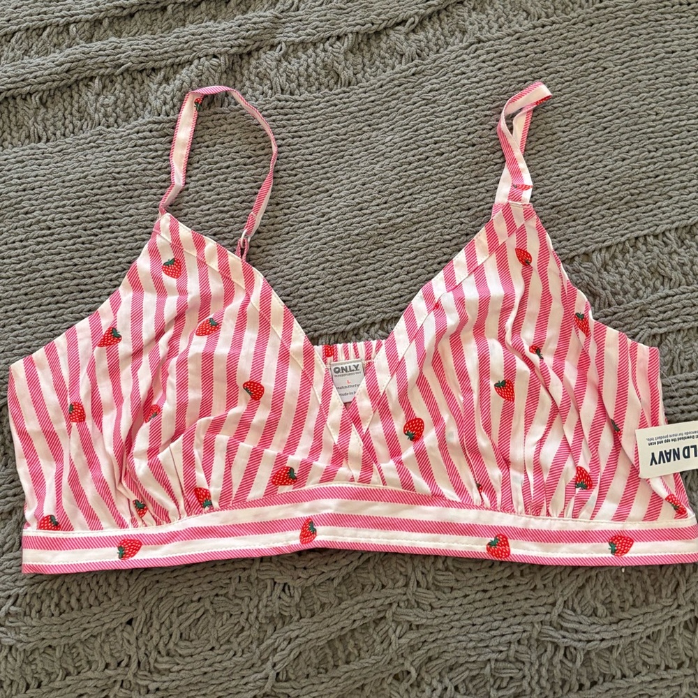 Old Navy Printed Smock Bralette Top